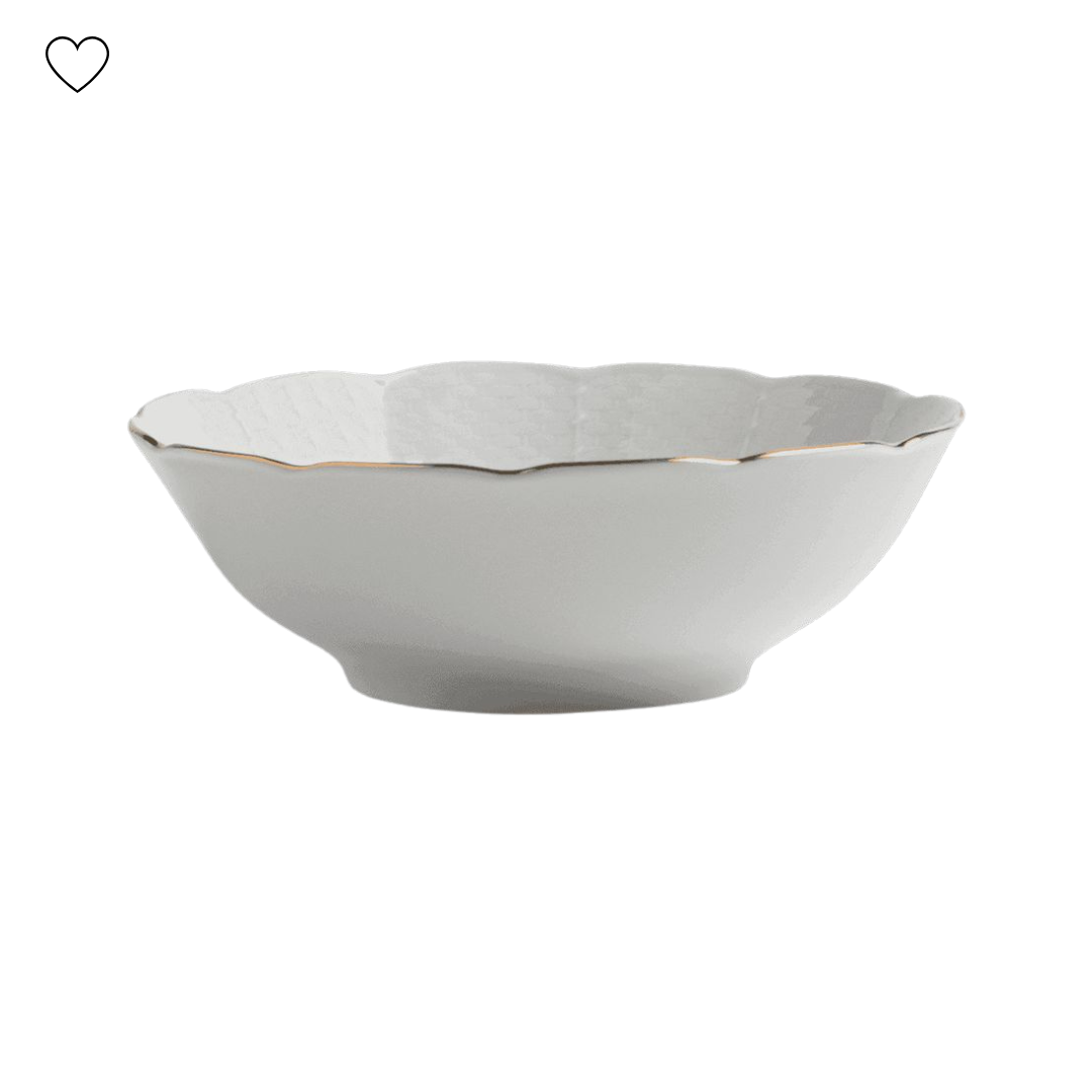 Aparelho de Jantar Branco Ouro - Serve 06 pessoas