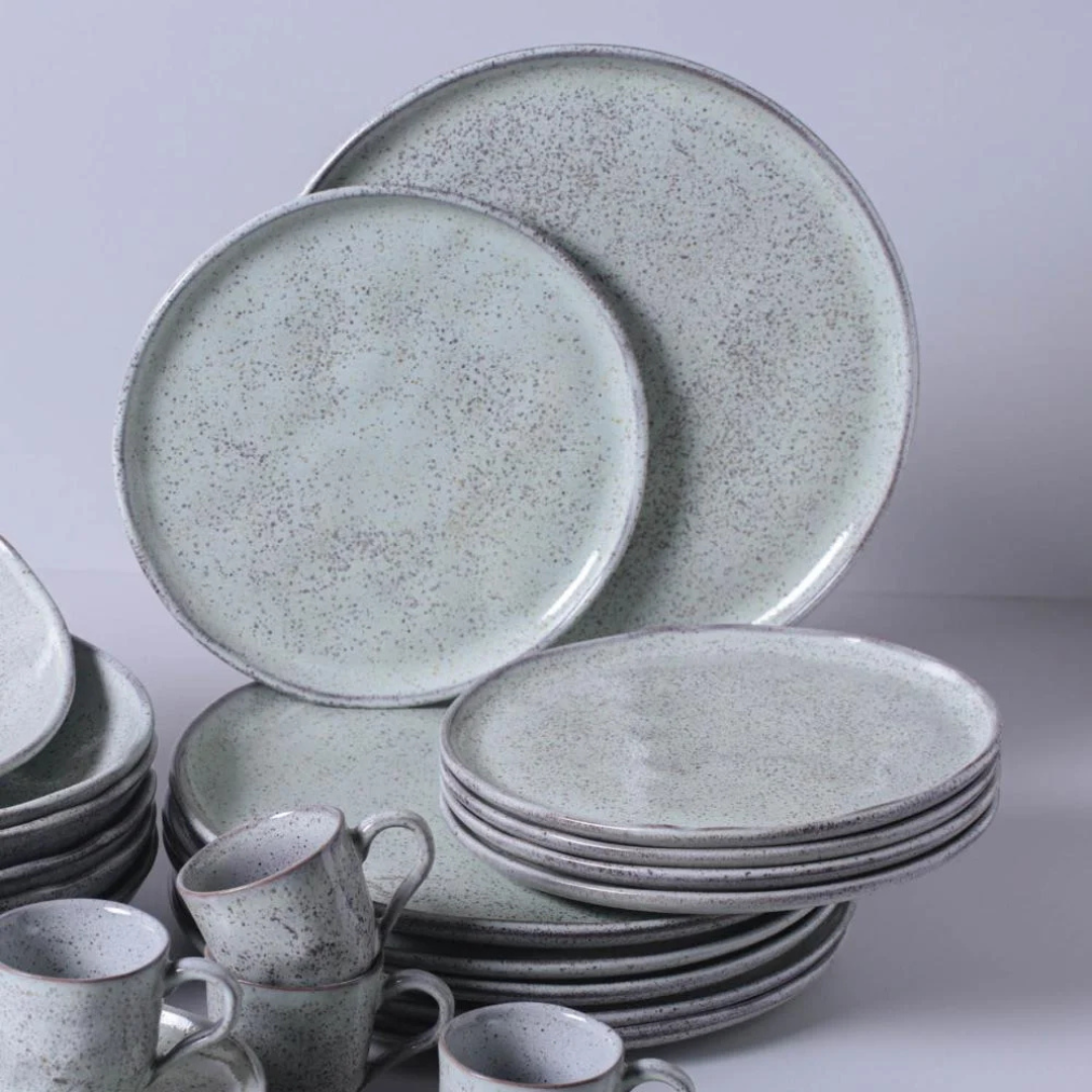 Aparelho de Jantar Pistache Bio - Serve 06 pessoas