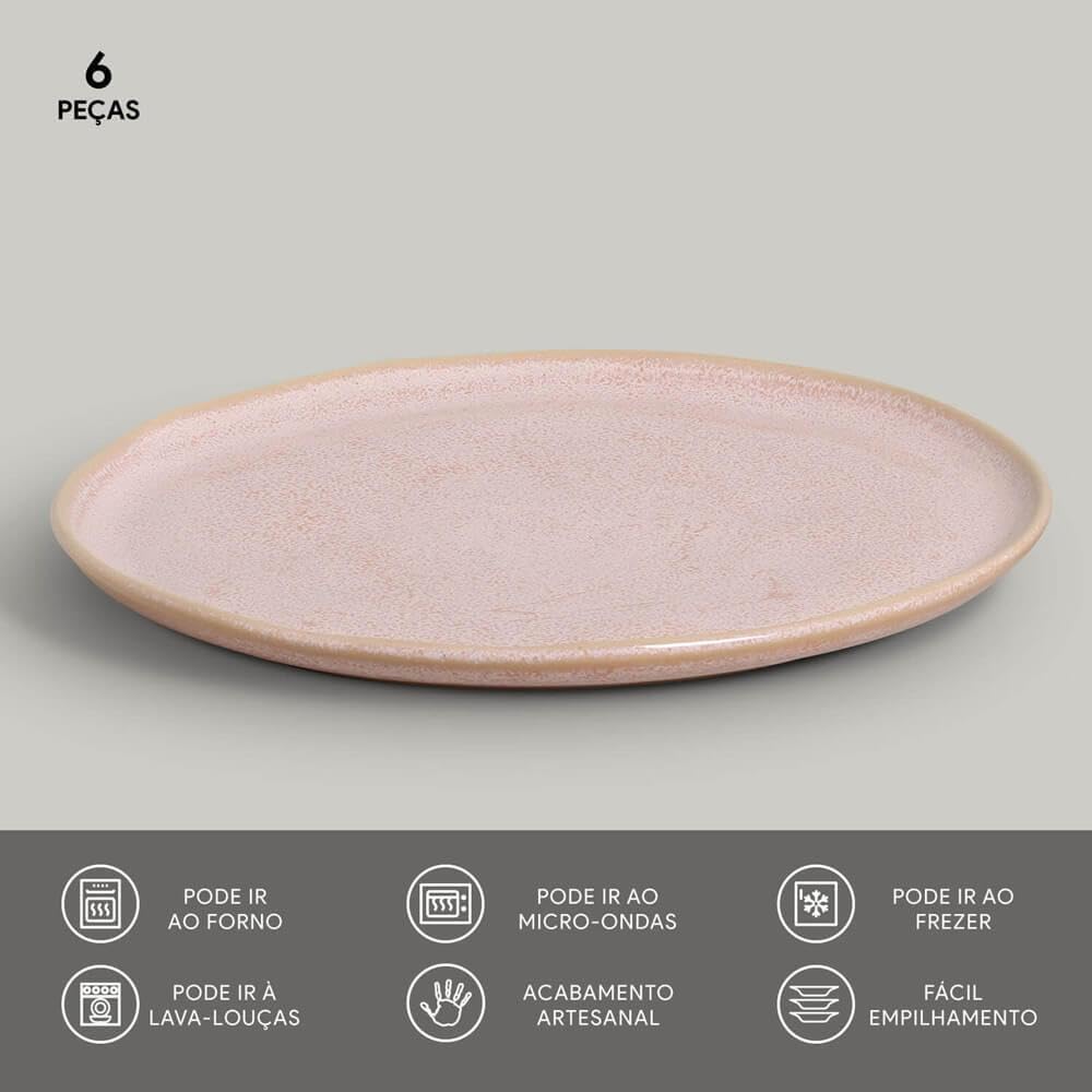 Coleção Cores Radiantes - Aparelho de Jantar - Serve 06 pessoas