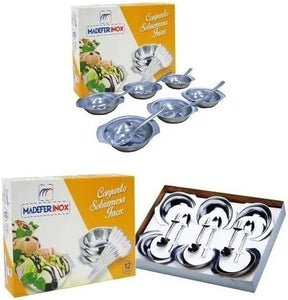Madefer Inox Conjunto para Sobremesa 12 Peças