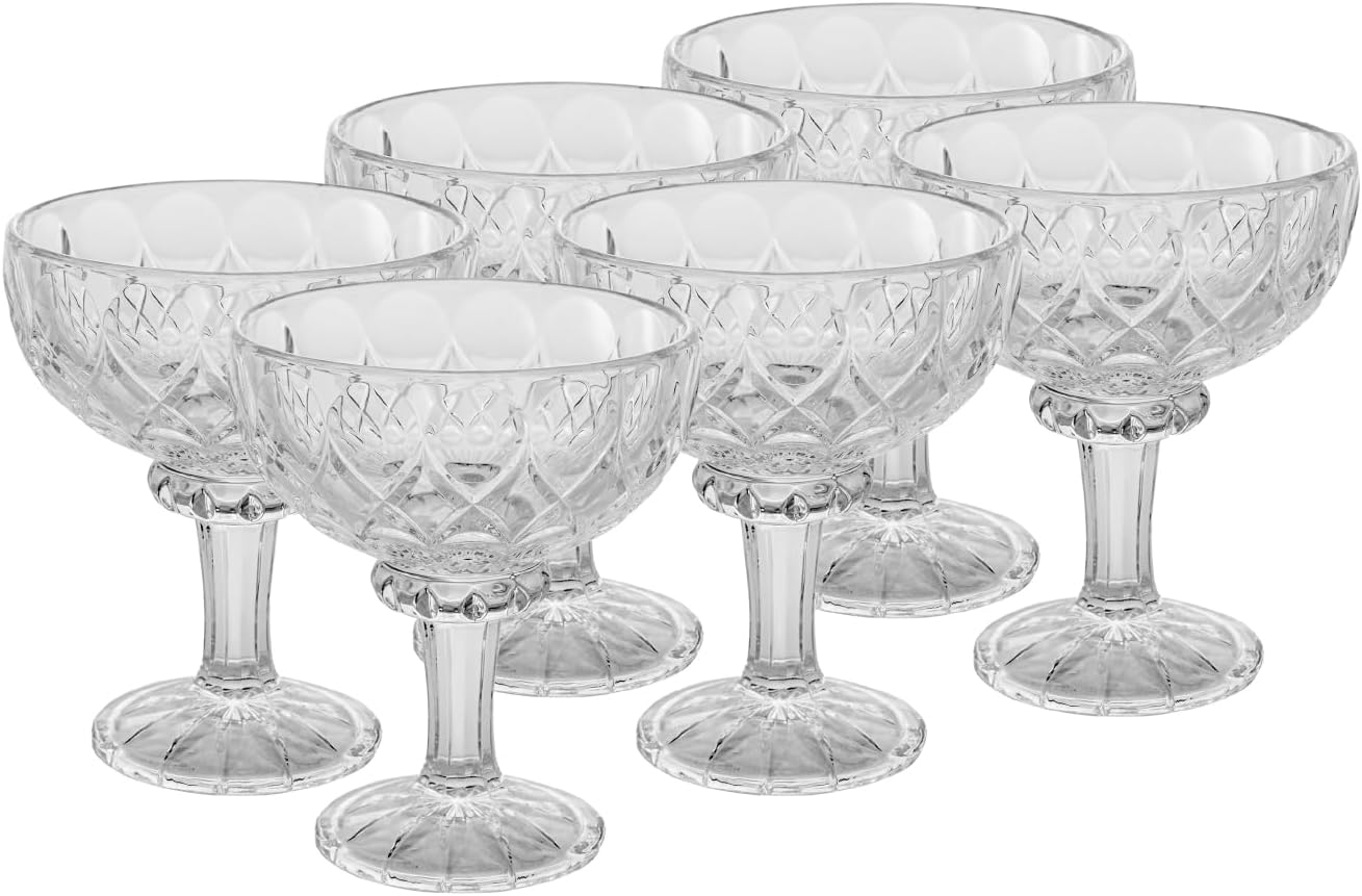 WOLFF - Conjunto 6 Taças de Sobremesa de Cristal Angel 260ml