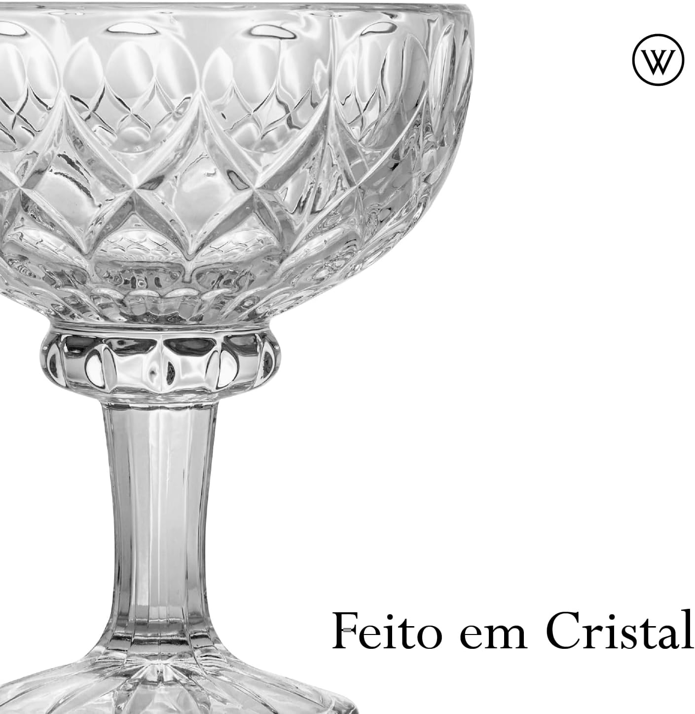 WOLFF - Conjunto 6 Taças de Sobremesa de Cristal Angel 260ml
