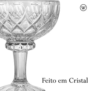 WOLFF - Conjunto 6 Taças de Sobremesa de Cristal Angel 260ml