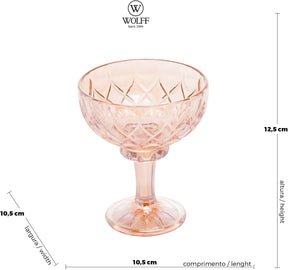 WOLFF - Conjunto 6 Taças de Sobremesa de Cristal Angel 260ml