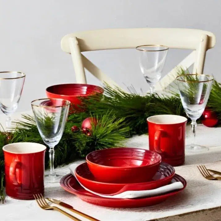 Aparelho de Jantar Vermelho Encanta - Serve 06 pessoas