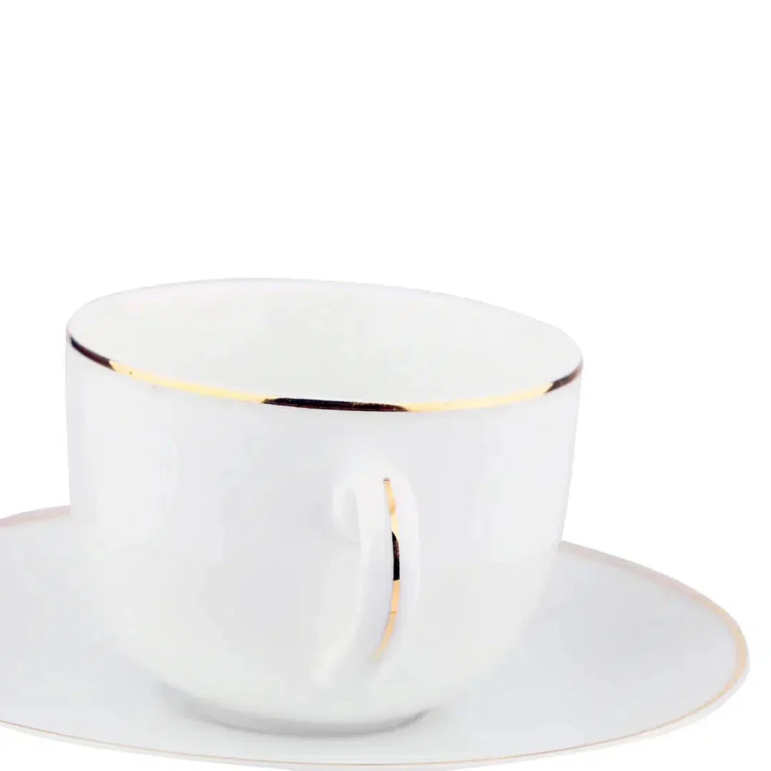 Aparelho de Jantar White Gold - Serve 06 pessoas / EXCLUSIVO
