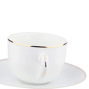 Aparelho de Jantar White Gold - Serve 06 pessoas / EXCLUSIVO