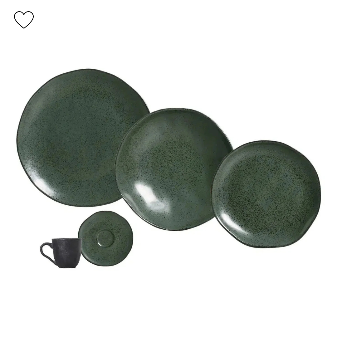 Aparelho de Jantar Arauco/Greenery - Serve 06 pessoas